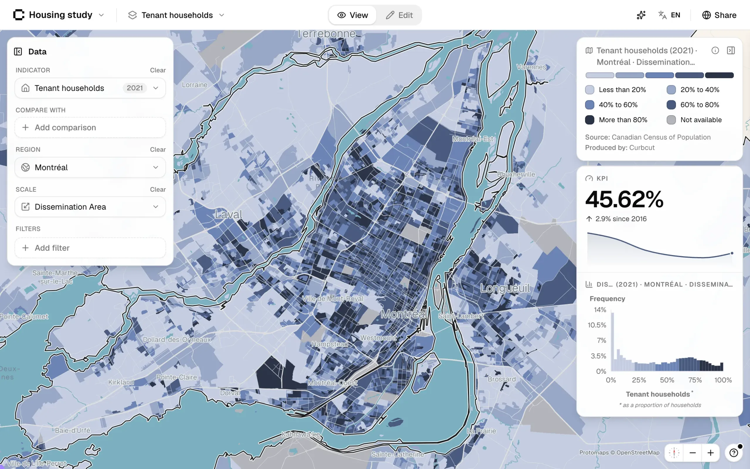 A Curbcut Studio project mapping tenant households across Montréal